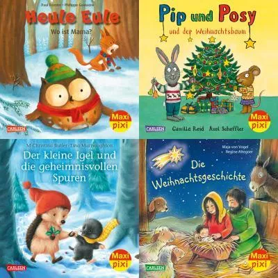 Produktbild von Maxi-Pixi-4er-Set 104: Bilderbuchwinter (4x1 Exemplar)
