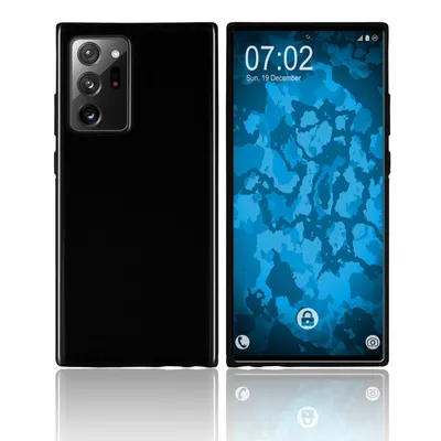 Produktbild von PhoneNatic Case kompatibel mit Samsung Galaxy Note 20 PLus / Ultra - schwarz Silikon Hülle crystal-case Cover
