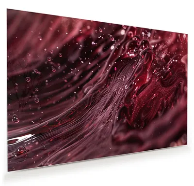 Produktbild von Glasbild 45x30cm in XXL für Wohnzimmer, Schlafzimmer Motiv Wirbelnde Flüssigkeit
