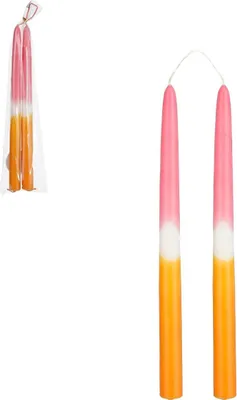 Produktbild von Mica Spitzkerzen Dip-dye dunkel rosa 2 Stück 2,2 x 30 cm