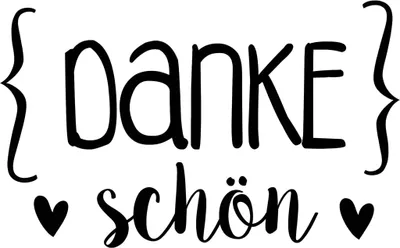 Produktbild von HEYDA 211800604 Stempel Danke Dankeschön Holz matt lackiert