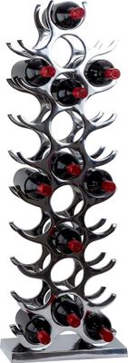 Flaschenregal modern für 27 Flaschen Metall 100 cm x 34 cm Weinregal
