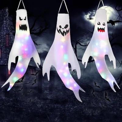 Immagine prodotto di Illuminazione di Halloween - Faretti di Halloween con fantasma e luci a LED per cortili, terrazze, giardini e feste