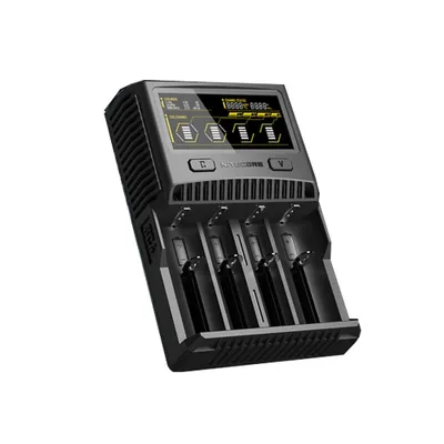Produktbild von Nitecore NC-SC4 SC4 4-Schacht Profi-Lader f. Li-Ion, NiMH, NiCd Akkus