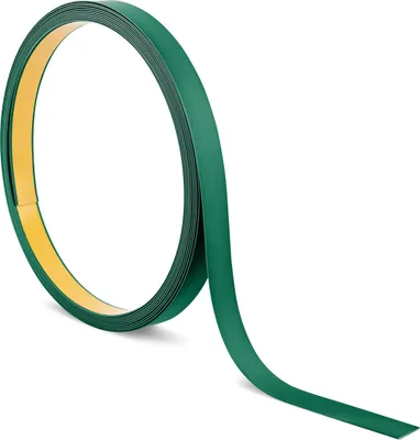 Produktbild von QUEST Hart PVC 20 mm, 10m Flachprofil mit Klebstoff für Verkleidungen und Abdeckungen, grün