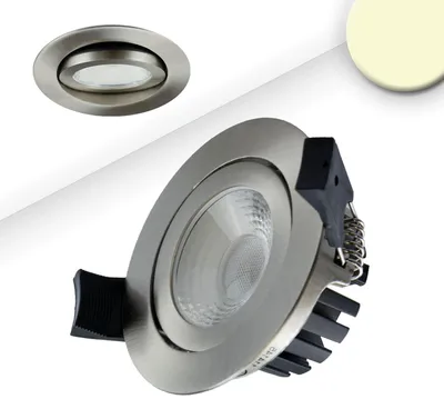 Produktbild von ISOLED LED Einbaustrahler, silber, 8W, 36°, rund, warmweiß, IP65, dimmbar
