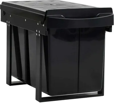 Image de vidaXL Collecteur de déchets Soft-Close 48 L