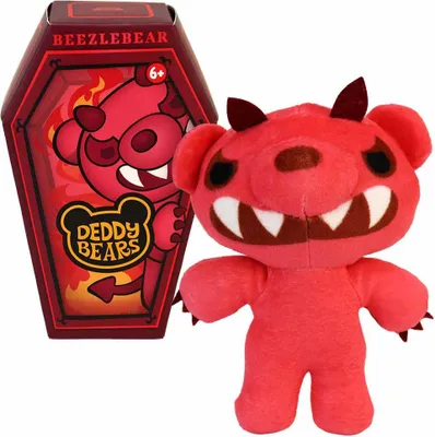 Produktbild von Deddy Bears Beezlebear rot im Sarg - ca. 15 cm