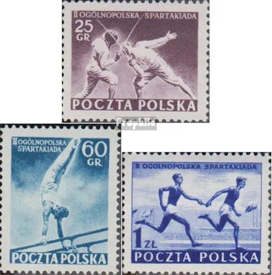 Produktbild von Briefmarken Polen 1954 Mi 861-863 (kompl.Ausg.) gestempelt Polnische Spartakiade