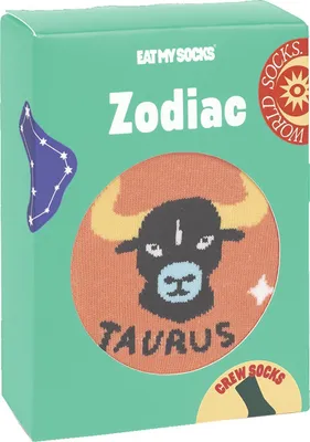 Image de EatMySocks Crew Chaussettes Signe du zodiaque Taureau