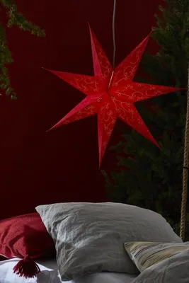 Produktbild von Star 501-19, Papierstern 'Decorus', 7 zackig, Rot