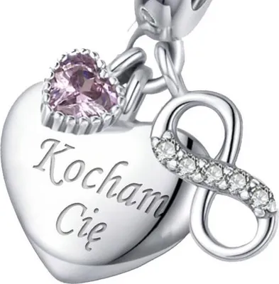 Image de Charms pour pendentif cœur Pandora, gravés, argent 925