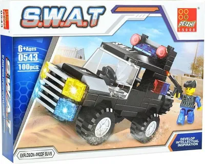 Obrázek produktu pro Stavebnice 100 dílků S.W.A.T - obrněné vozidlo.