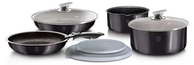 Zdjęcie produktu dla Berlingerhaus 9-częściowy zestaw ze zdejmowanym uchwytem Carbon PRO Line BH-6918