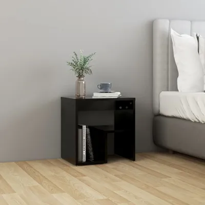 Obrázek produktu pro vidaXL Noční stolek černý 40x30x40 cm Dřevěný materiál
