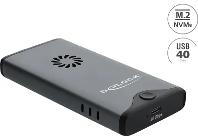 Obrázek produktu pro Delock 42034 DELOCK USB-C 40 Gbps Gehäuse 1x M.2 NVMe PCIe SSD mit Lüfter