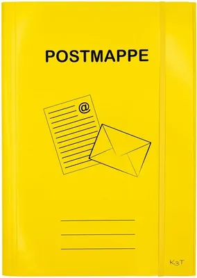 Zdjęcie produktu dla Teczka kartonowa TSI żółta do formatu A4 POSTMAPPE