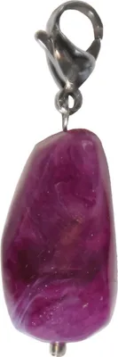 Image de Porte-clés Kentucky Horsewear « Lucky Charm » avec pendentif en pierre, violet, taille L