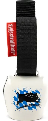 Produktbild von swisstrailbell® Bayern Style: "Be wild, be a Bavarian", schwarzes Band