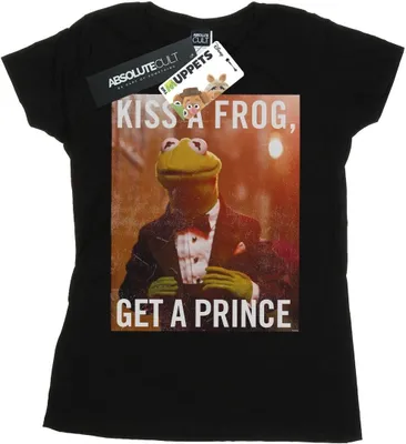 Produktbild von Disney - "The Muppets Kiss A Frog Get A Prince" T-Shirt für Damen BI51646 (M) (Schwarz)