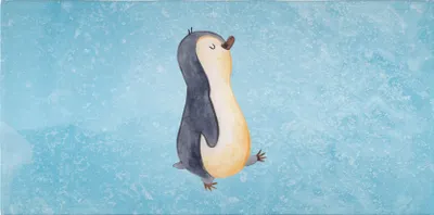 Produktbild von Mr. & Mrs. Panda Handtuch Pinguin marschieren - Eisblau - Geschenk, Baumwollhandtuch, Familie, Bruder, Schwester, Frotteehandtuch, Pinguine, Händehandtuch, gesichtstuch