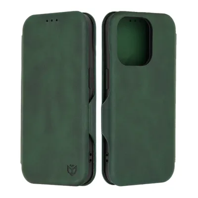 Produktbild von Techsuit Safe+ Book Wallet Klapphülle für Apple iPhone 15 Pro - Dunkelgrün