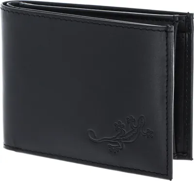 Produktbild von oxmox Leder Geldbörse Leather RFID Protect Pocketbörse Lizard 2.0 Embossed Black schwarz