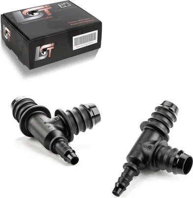 Produktbild von 2x T-Verbinder T-Stück Bewässerungssystem Tropfbewässerung PE-Rohr Ø14mm-Ø6mm