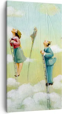 Produktbild von Bild auf Leinwand - Leinwandbild - Abstraktion modern - 45x80cm - Wand Bild - Wanddeko - Wandbilder - Leinwanddruck - Bilder - Kunstdruck - Wanddekoration - Leinwand bilder - Wandkunst - PA45x80-3642