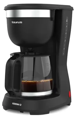 Filterkaffeemaschine 12 Tassen 680 W, Glaskanne, Tropfstopp