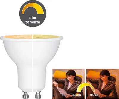 Produktbild von Paulmann LED Reflektor 28735 GU10 6W 350Lumen 1800K - 3000K Kunststoff weiss18501