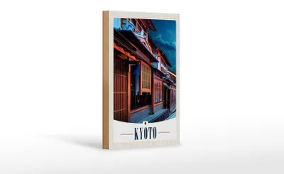 Produktbild von Holzschild Reise 12x18 cm Kyoto Japan Asien Stadt Urlaub