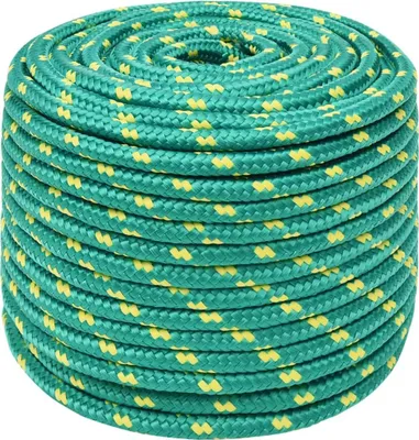 Zdjęcie produktu dla vidaXL Lina jachtowa zielona 14 mm 50 m Polipropylen