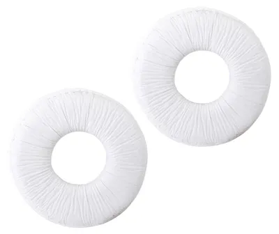 Zdjęcie produktu dla Nauszniki 70 mm, białe, bardzo elastyczne, wytrzymałe, miękkie i wygodne, do zestawu słuchawkowego MDR ZX100 ZX300