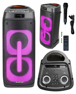 Produktbild von Aktive Säule Blaupunkt Pb50led Partybox Karaoke Led Usb/Fm Mit Fernbedienung