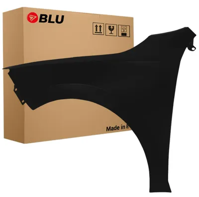 Productafbeelding van BLU Spatbord geschikt voor Seat Toledo IV 4 LC9Z Links Zwart BlackMagic Zonder richtingaanwijzeropening | 2012-2019 | Voorzijde | Gelakt | Montageklaar