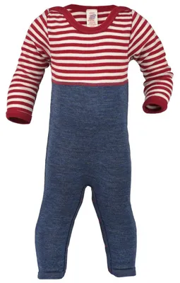 Produktbild von Engel Natur, Baby Overall / Anzug mit Umschlag an den Beinen, 100% kbT Wolle (86