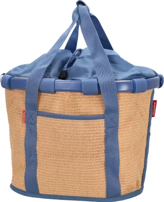 Produktbild von KLICKfix reisenthel Bikebasket 15 - Lenkerkorb 35 cm (raffia blue)