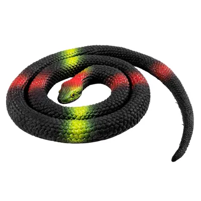 Produktbild von python junior 75 cm Gummi schwarz/grün/rot