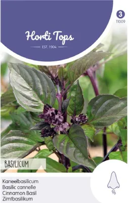 Produktbild von Horti Tops Basilikum Zimtaroma Kräutersamen - 1 Saatgutbeutel