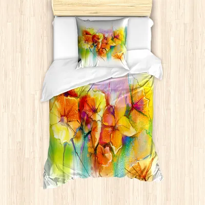 Produktbild von ABAKUHAUS Blume Mantele, Herbst-Blumen-Blumenstrauß, Resistente al Agua Lavable Colores No Destiñen Personalizado, 135 cm x 200 cm - 80 x 80 cm, Mehrfarbig