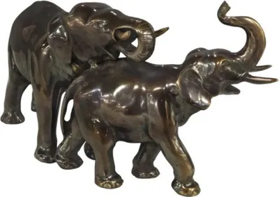 casa padrino luxus designer wohnzimmer hotel restaurant club bar büro deko accessoires elefanten figur bronzefigur skulptur