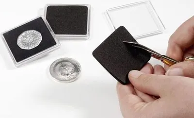 Produktbild von Münzkapseln QUADRUM, ohne Ausstanzung, 10er Pack