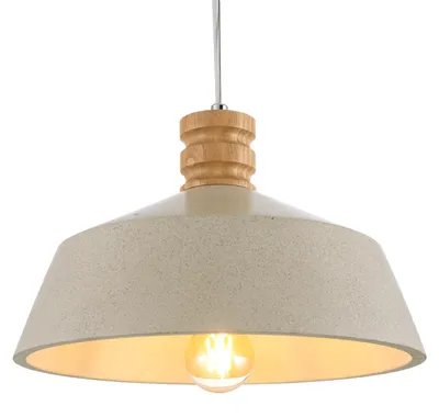 Produktbild von Hängelampe, E27, Lampe Für Wohnzimmer Esszimmer Küche, Höhenverstellbar Farbe Beton-Sandstein-Weiß