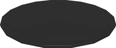 Image de Bestway® Bâche de couverture PVC Ø 555 cm, noire, ronde