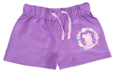 Produktbild von Peppa Wutz Shorts für Mädchen - You, me & the sea Kinder kurze Hose Hotpants Lila 122-128