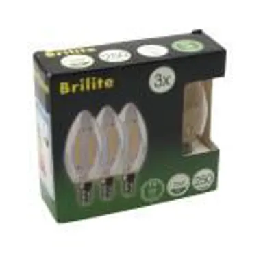Obrázok produktu pre LED Žiarovky E14, B35 - 3ks Set - 2W - 2700K