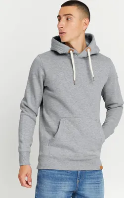 Produktbild von SOLID SDTripHood Herren Kapuzenpullover Hoodie Pullover mit Kapuze Kordelzug Kängurutasche Kängurutasche Rippbündchen Label-Details Baumwollmischung Regular fit