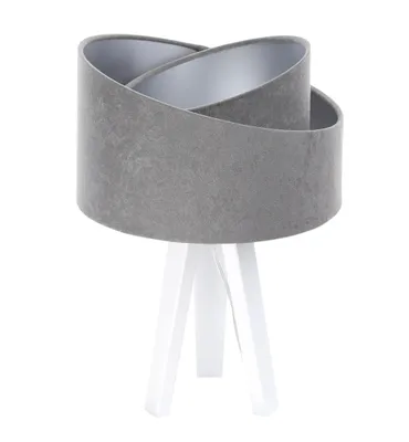 Zdjęcie produktu dla Lampa stołowa GEMSTONE szara/srebrna/biała