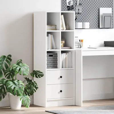 Produktbild von vidaXL Highboard mit Schubladen Weiß 45,5 x 34 x 127 cm